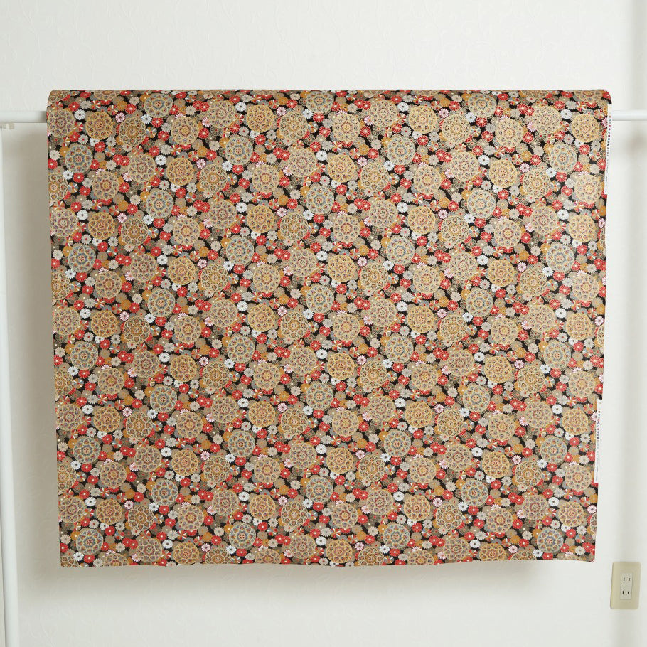 Arabesque Flowers Traditional Japanese Cotton Sheeting 2000-64
