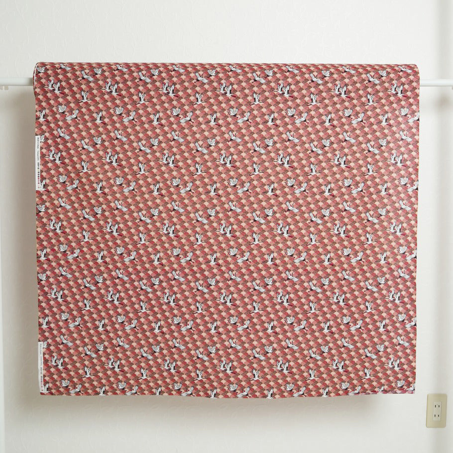 Flying Cranes Traditional Japanese Cotton Sheeting 2000-73