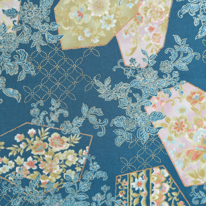 Kimonoe Traditional Japanese Cotton 3058KCM Woven Fabric