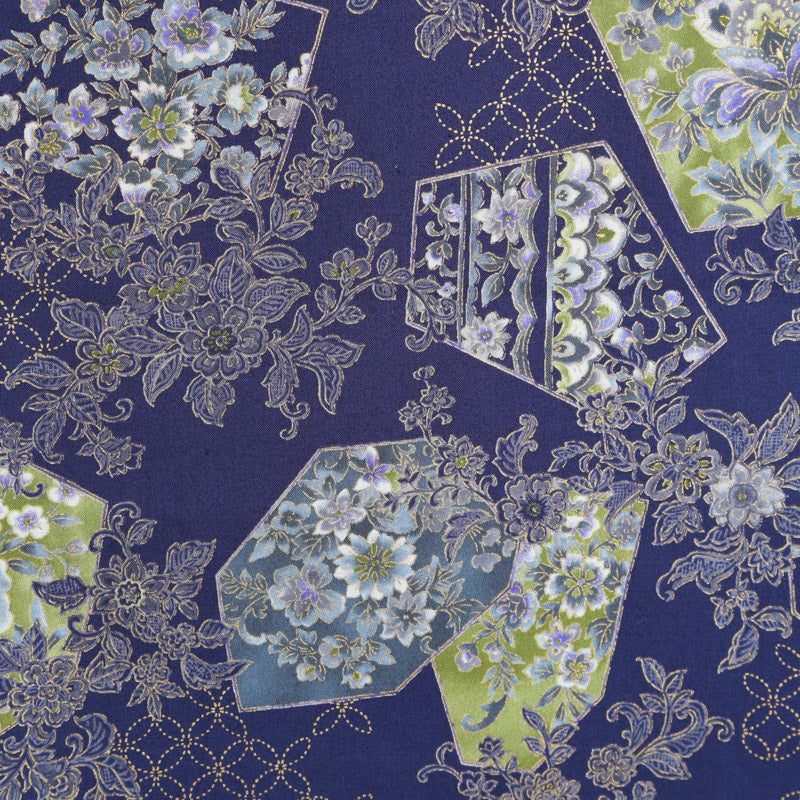 Kimonoe Traditional Japanese Cotton 3058KCM Woven Fabric