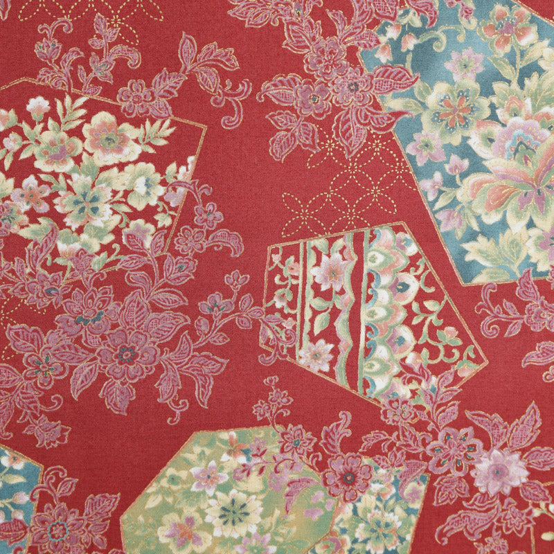 Kimonoe Traditional Japanese Cotton 3058KCM Woven Fabric