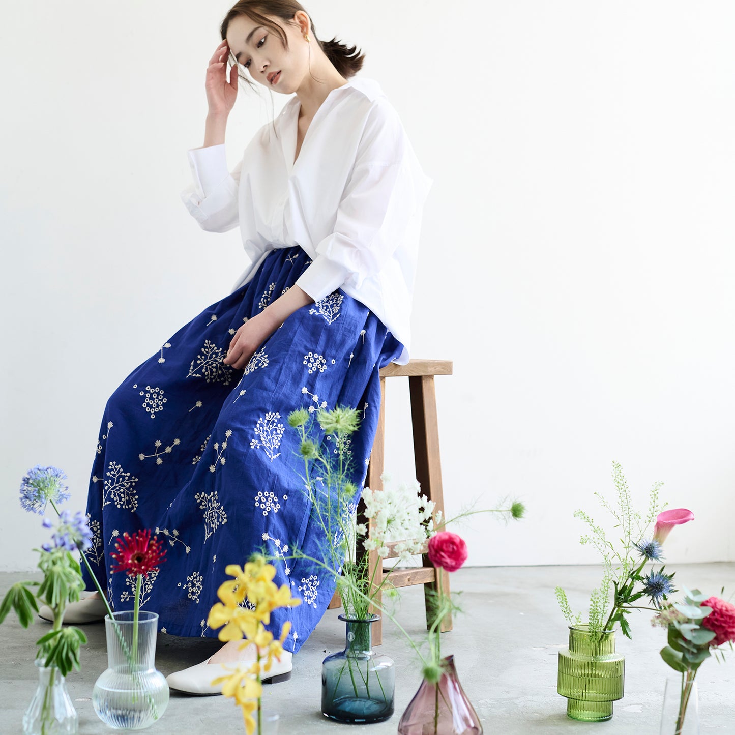 echino Botanical Cotton Linen Sheeting EKX-98020-20