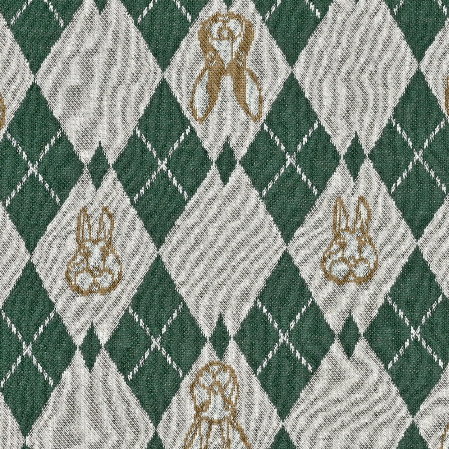 HAyU fabric Rabbit Argyle Knit Jacquard EGX-7711-1