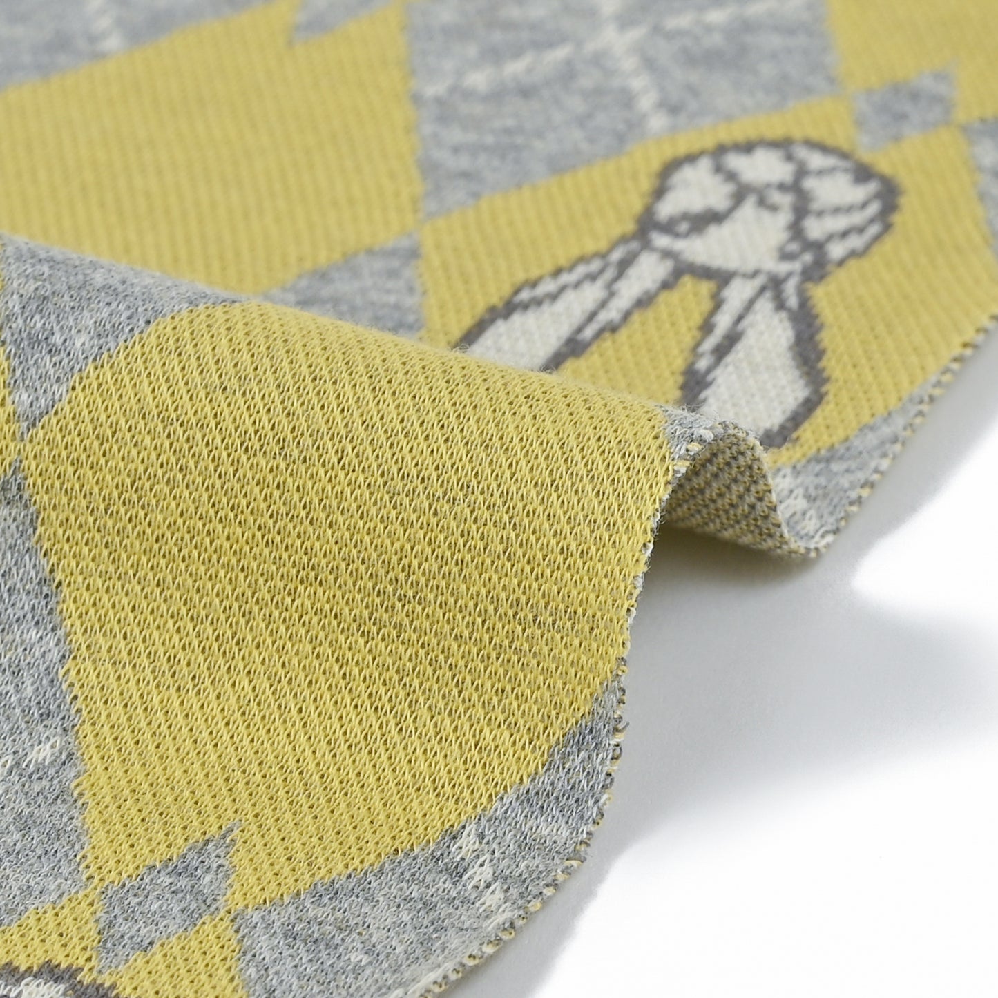 HAyU fabric Rabbit Argyle Knit Jacquard EGX-7711-1