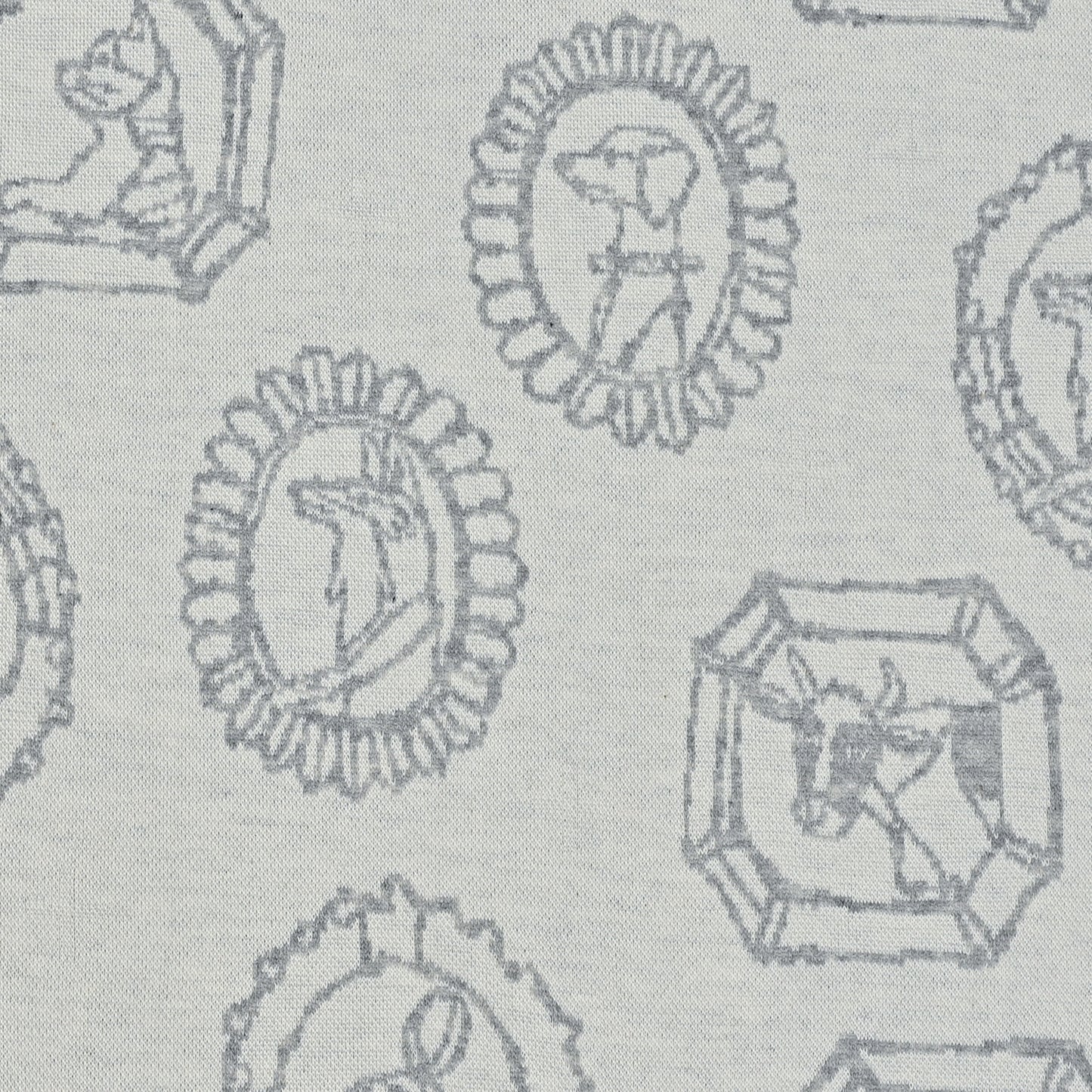 HAyU fabric Flame Animals Knit Jacquard EGX-7711-2