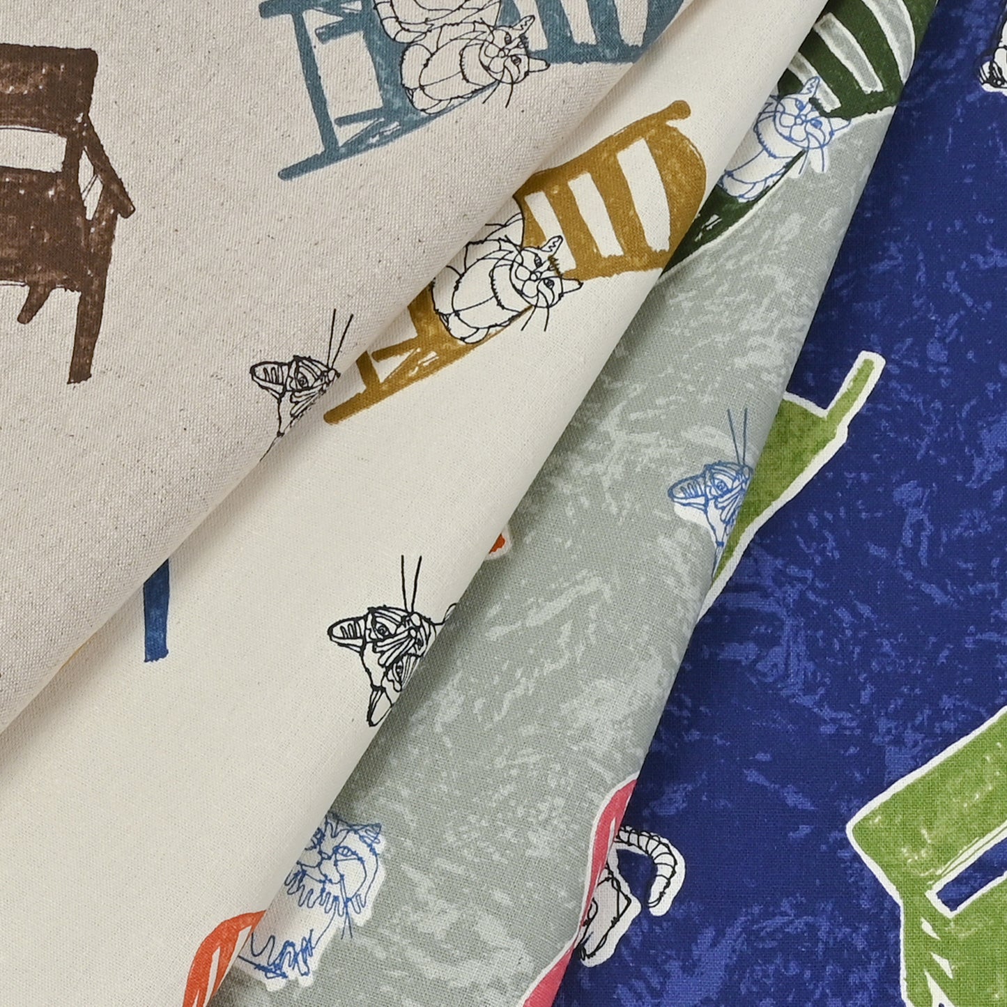 HAyU fabric CATLOAF Canvas EGX-7713-1