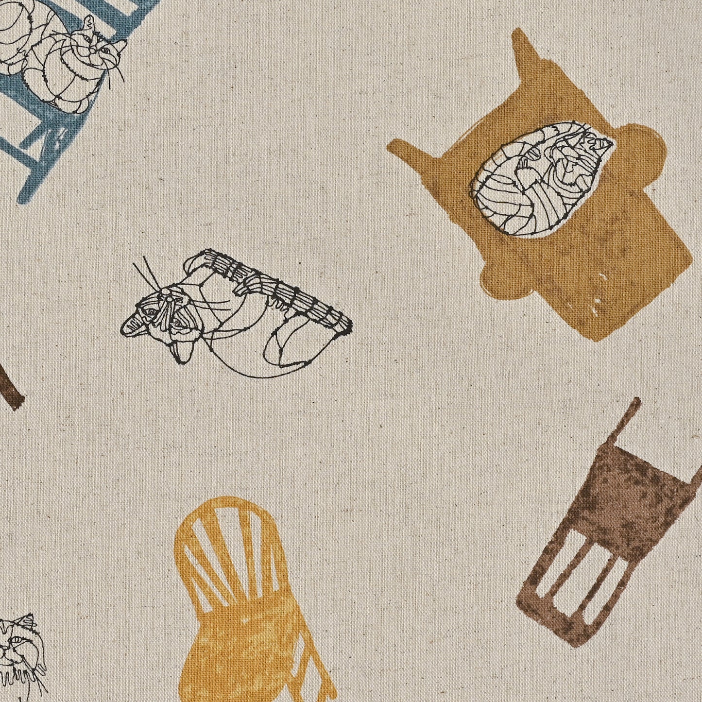 HAyU fabric CATLOAF Canvas EGX-7713-1