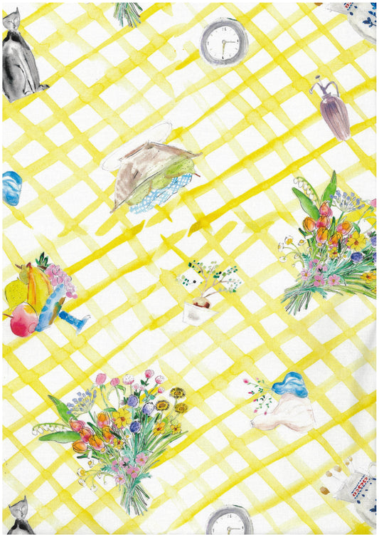 Paper Message Flower Vase Tablecloth Sheeting EGXA-8006-4