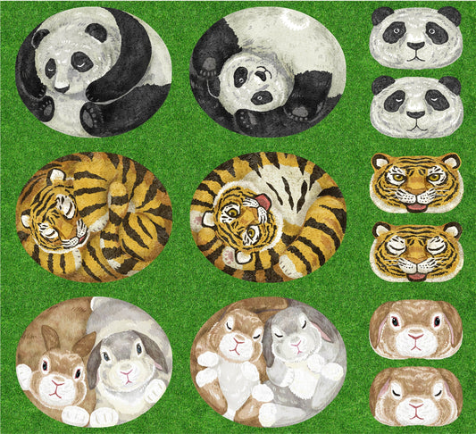 Home Deco Round Animals Grass Sheeting YGA-76050-2