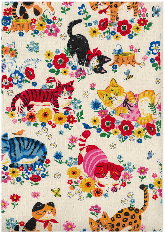 Powerful Animal Cats Garden YGA-81050-1 Oxford