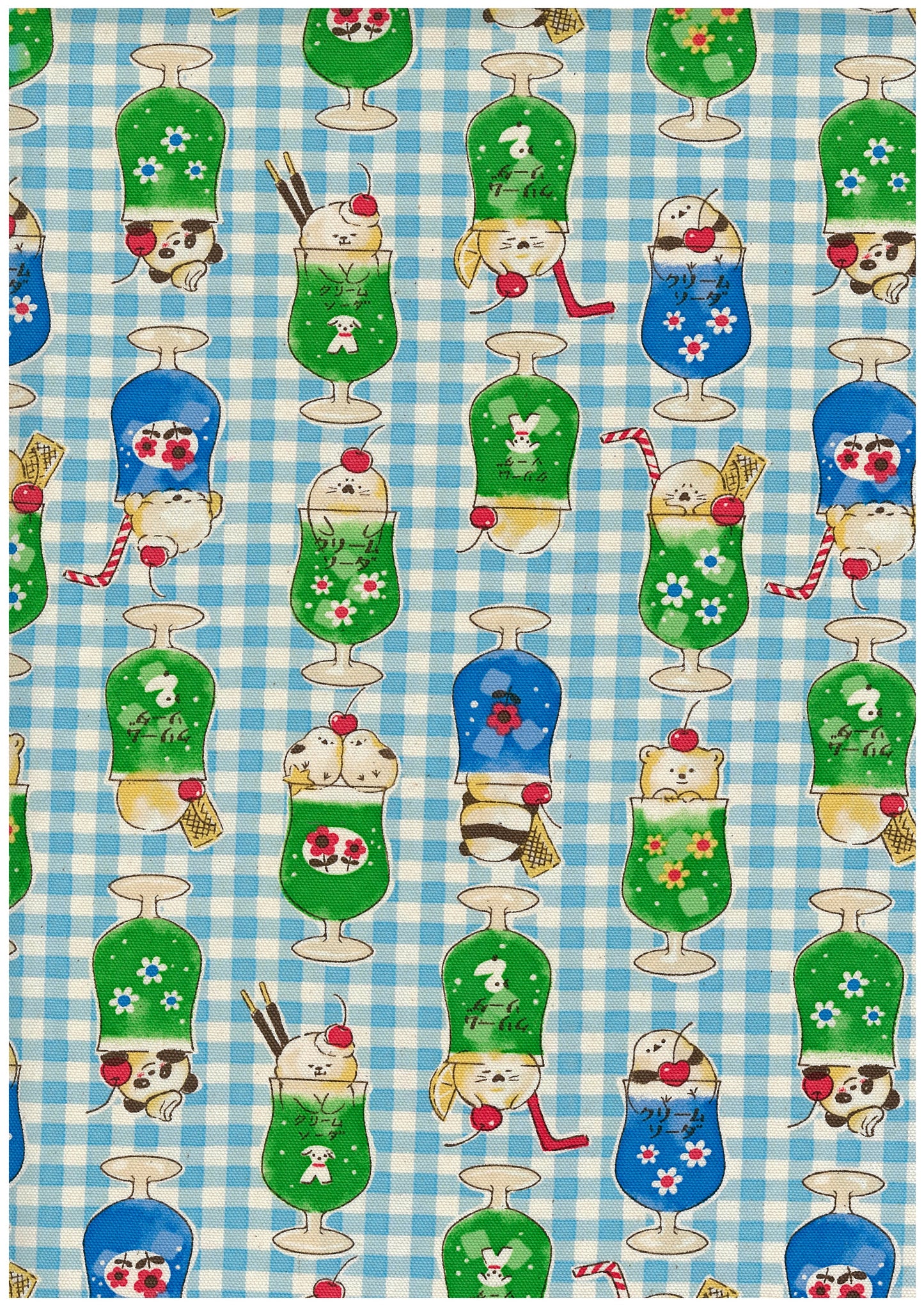 Delicious Animal Cream Soda Cotton Oxford YGA-86040-1