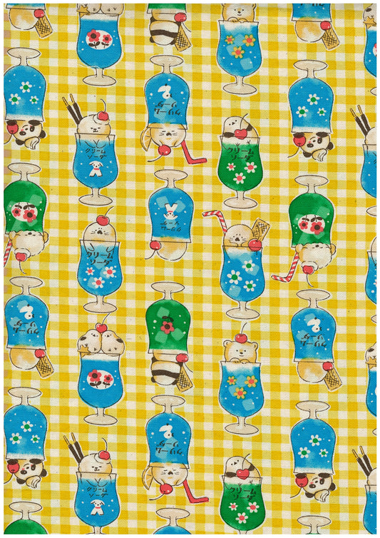 Delicious Animal Cream Soda Cotton Oxford YGA-86040-1