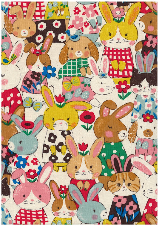 Powerful Animal Rabbit Cotton Oxford YGA-89000-1