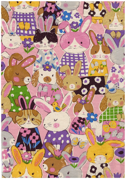 Powerful Animal Rabbit Cotton Oxford YGA-89000-1