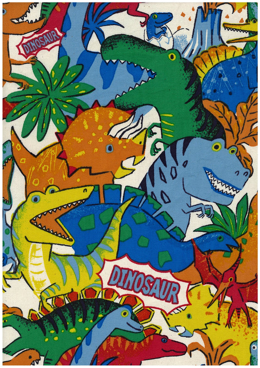 Powerful Animal Dinosaur Cotton Oxford YGA-89000-2