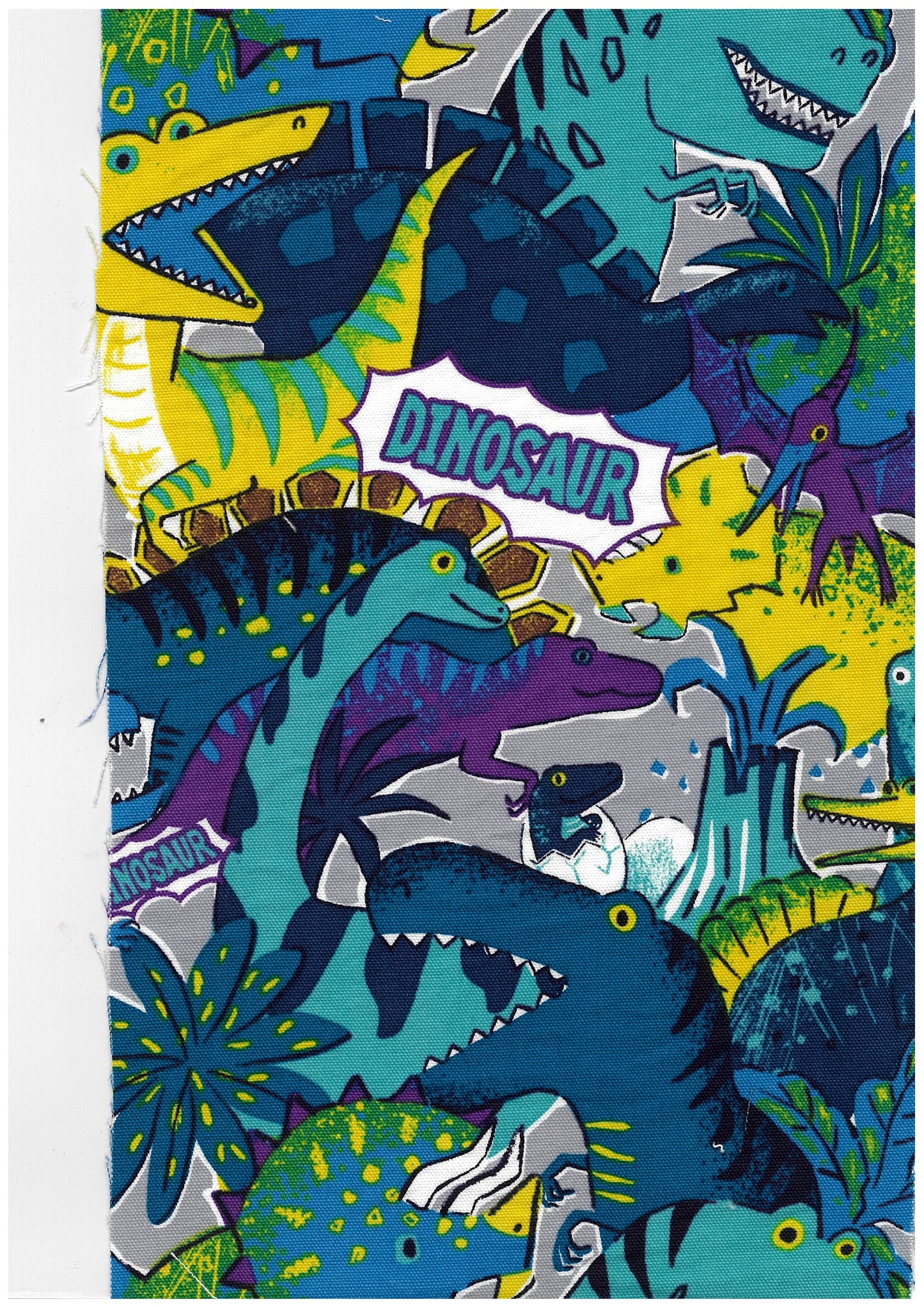 Powerful Animal Dinosaur Cotton Oxford YGA-89000-2