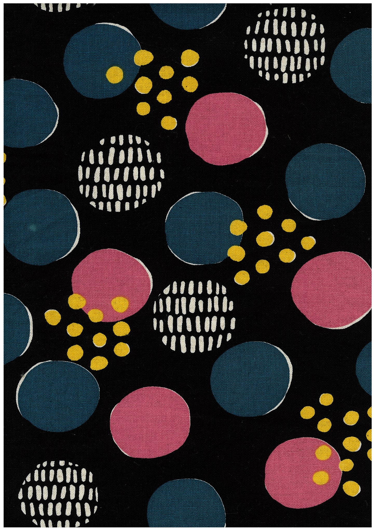 Art Genome Polka Dots Cotton Linen Blend Canvas YGA-89010-2