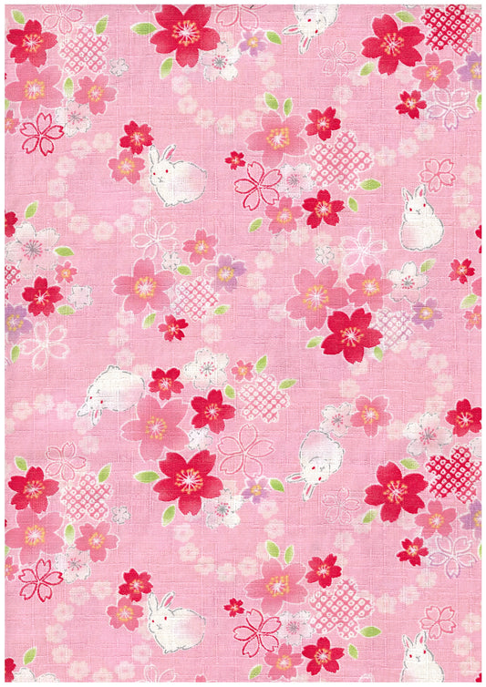 Rabbit Prints Cotton Dobby Cloth YGA-89040-1