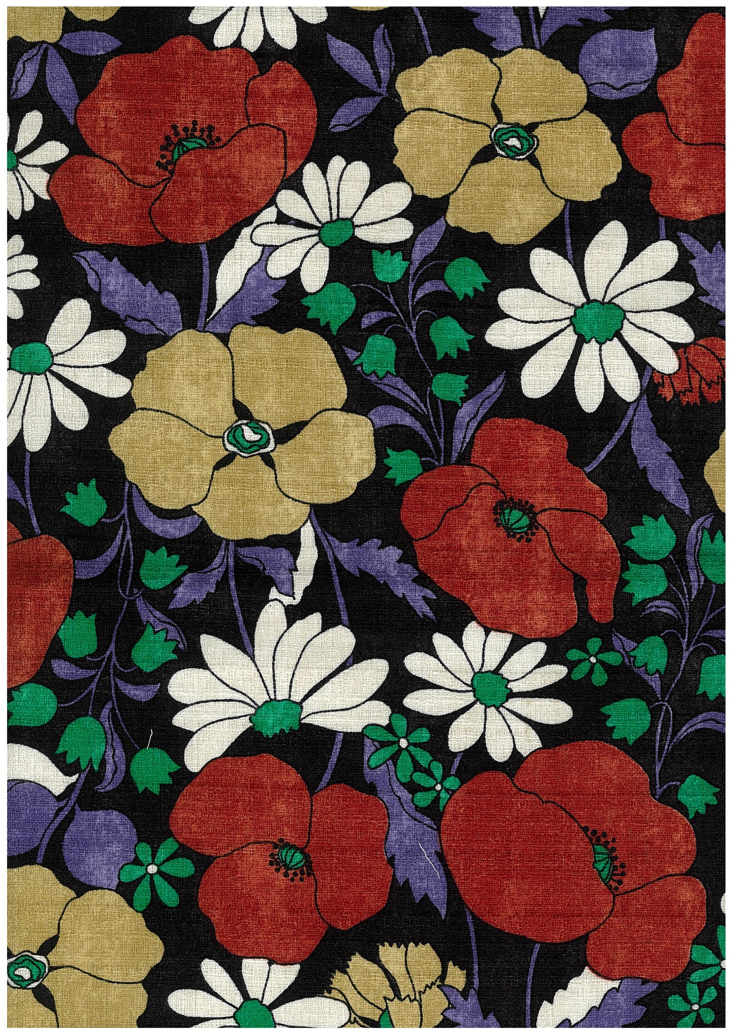 Sopo Retro Vintage Floral Cotton Dobby Cloth YGA-89060-1