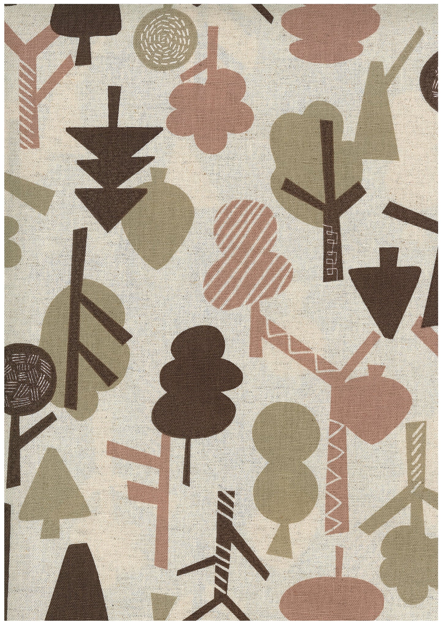 Scandinavian Style Forest Cotton Linen Blend Canvas YGA-89070-2