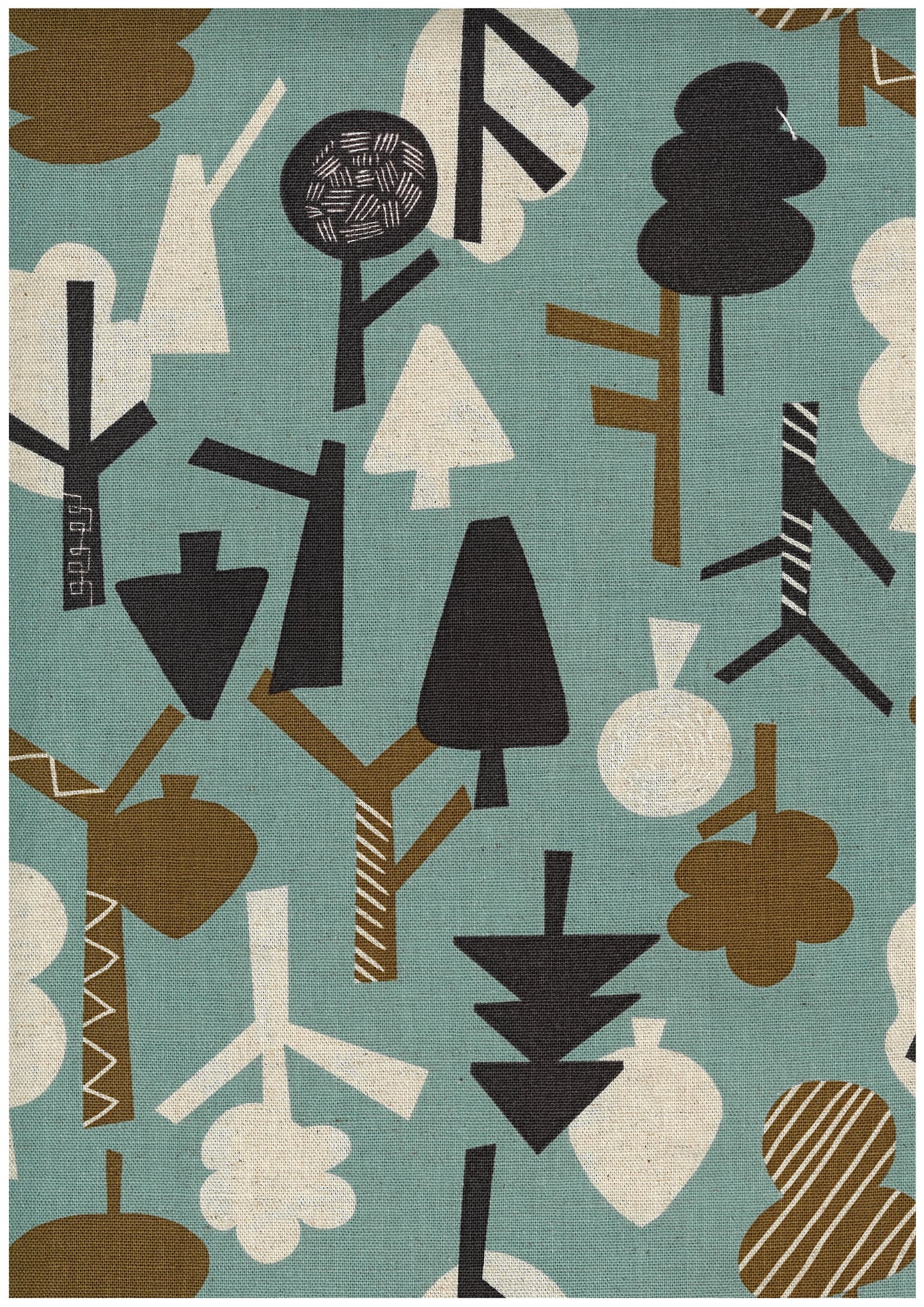 Scandinavian Style Forest Cotton Linen Blend Canvas YGA-89070-2