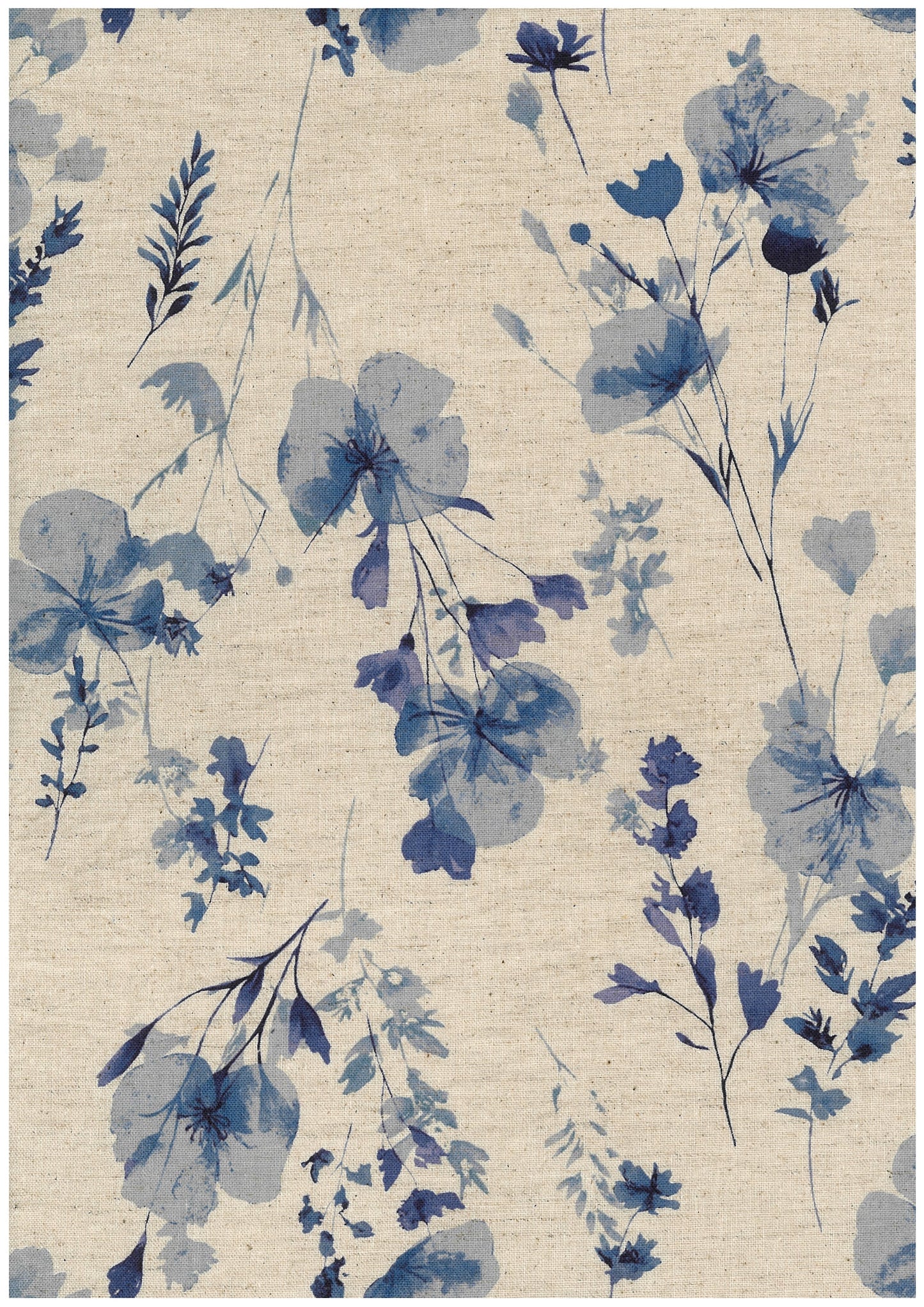 Natural Garden Cotton Linen Blend Sheeting YGA-89080-1