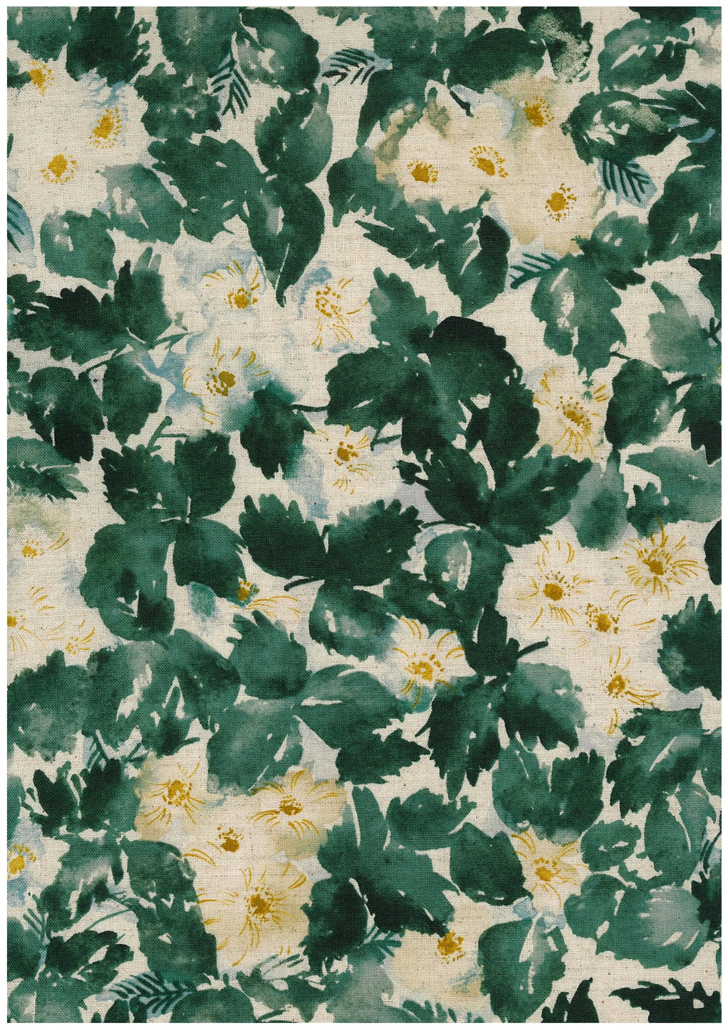 Natural Garden Cotton Linen Blend Sheeting YGA-89080-2