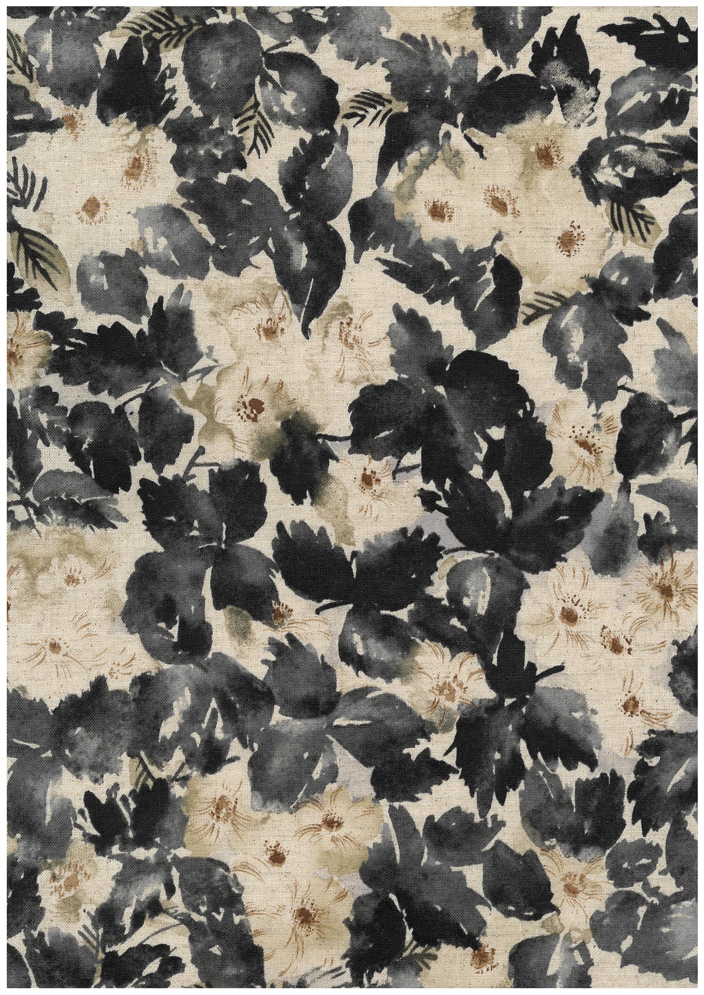 Natural Garden Cotton Linen Blend Sheeting YGA-89080-2