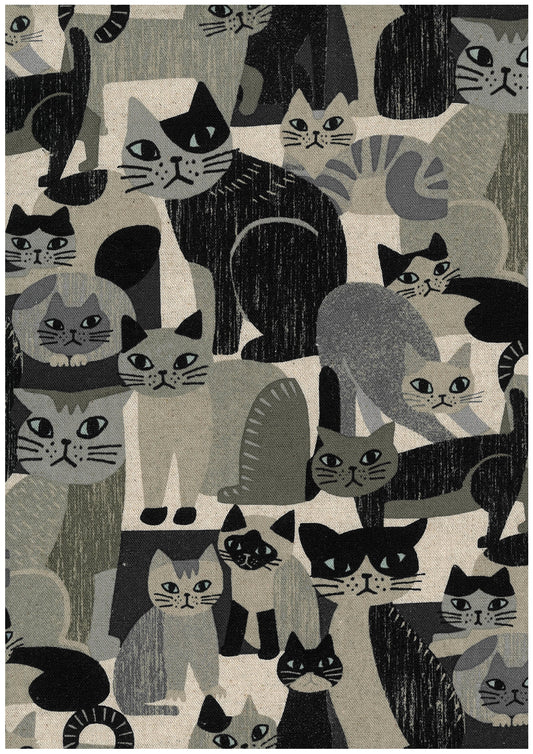 Art Animal Cotton Linen Blended Canvas YGA-91060-1