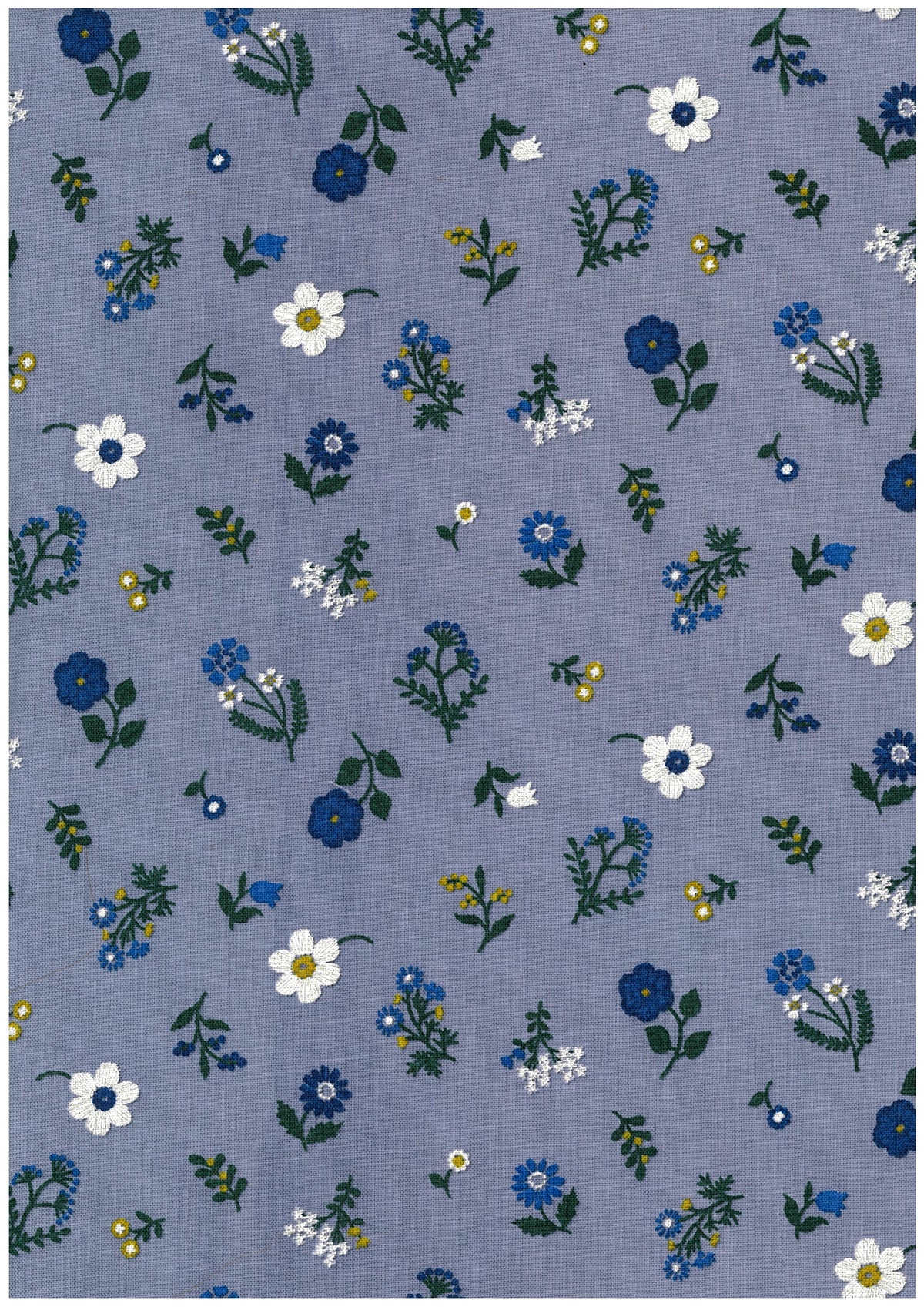 Embroidery Look Cotton Linen Sheeting YGA-99060-1