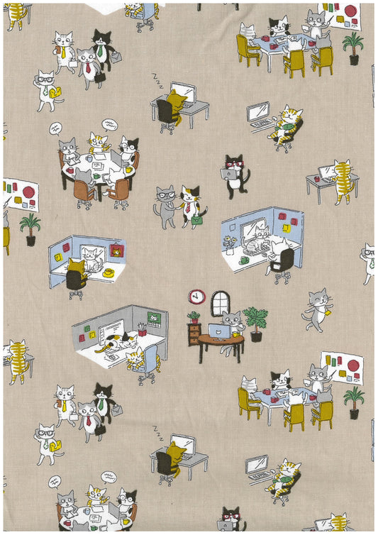 Funny Cats Sheeting Office YK-19120-2