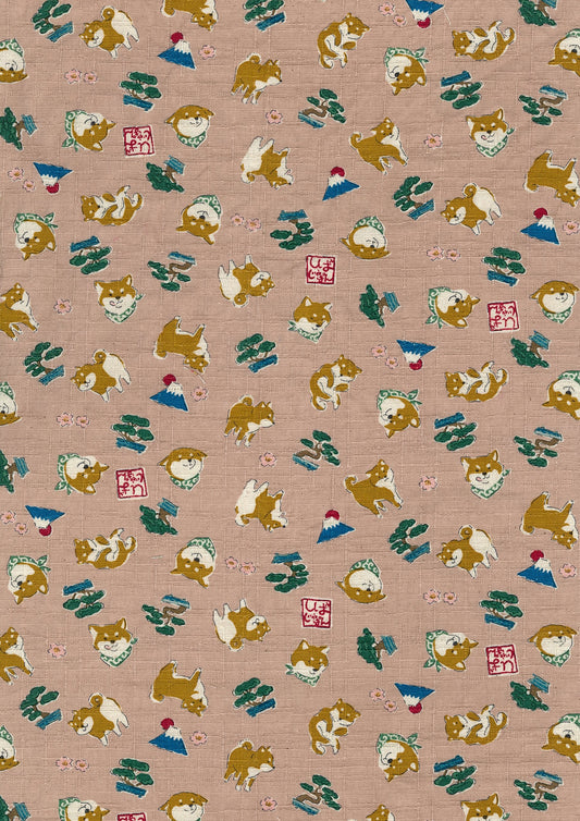 Funny Japan Shiba Inu Dobby Cloth YKA-31060-2