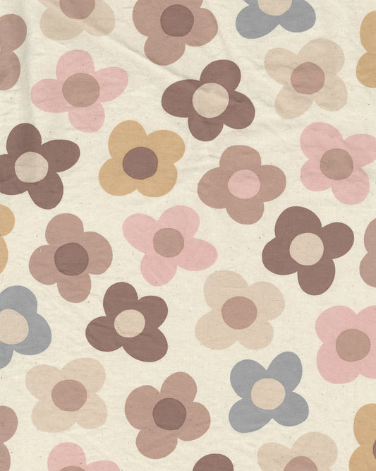 Retro Charm Flower Cotton Oxford YKA-36010-1