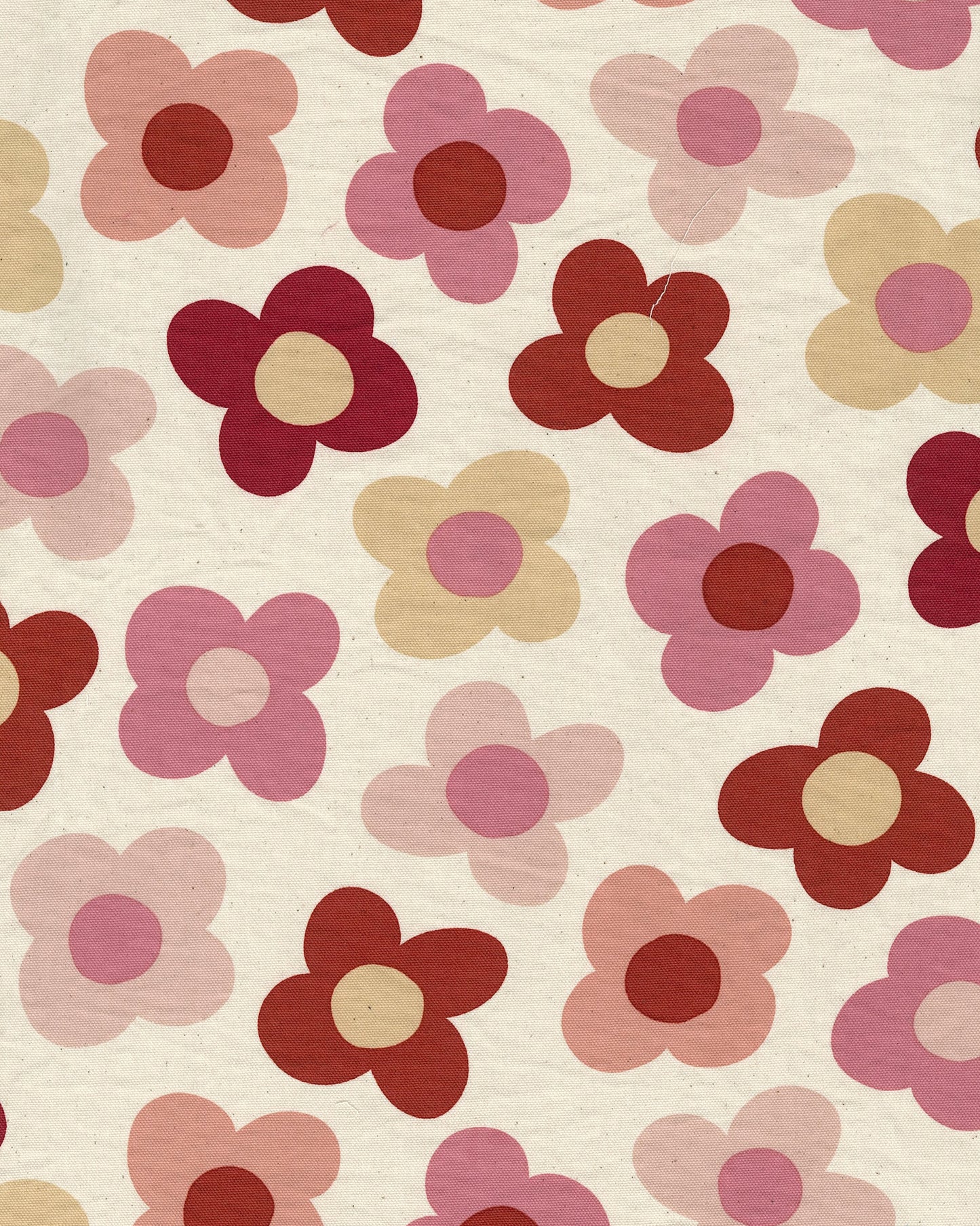 Retro Charm Flower Cotton Oxford YKA-36010-1