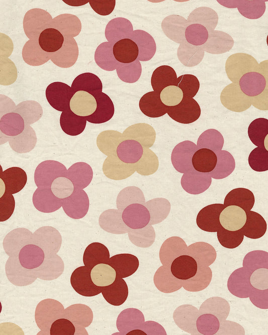 Retro Charm Flower Cotton Oxford YKA-36010-1