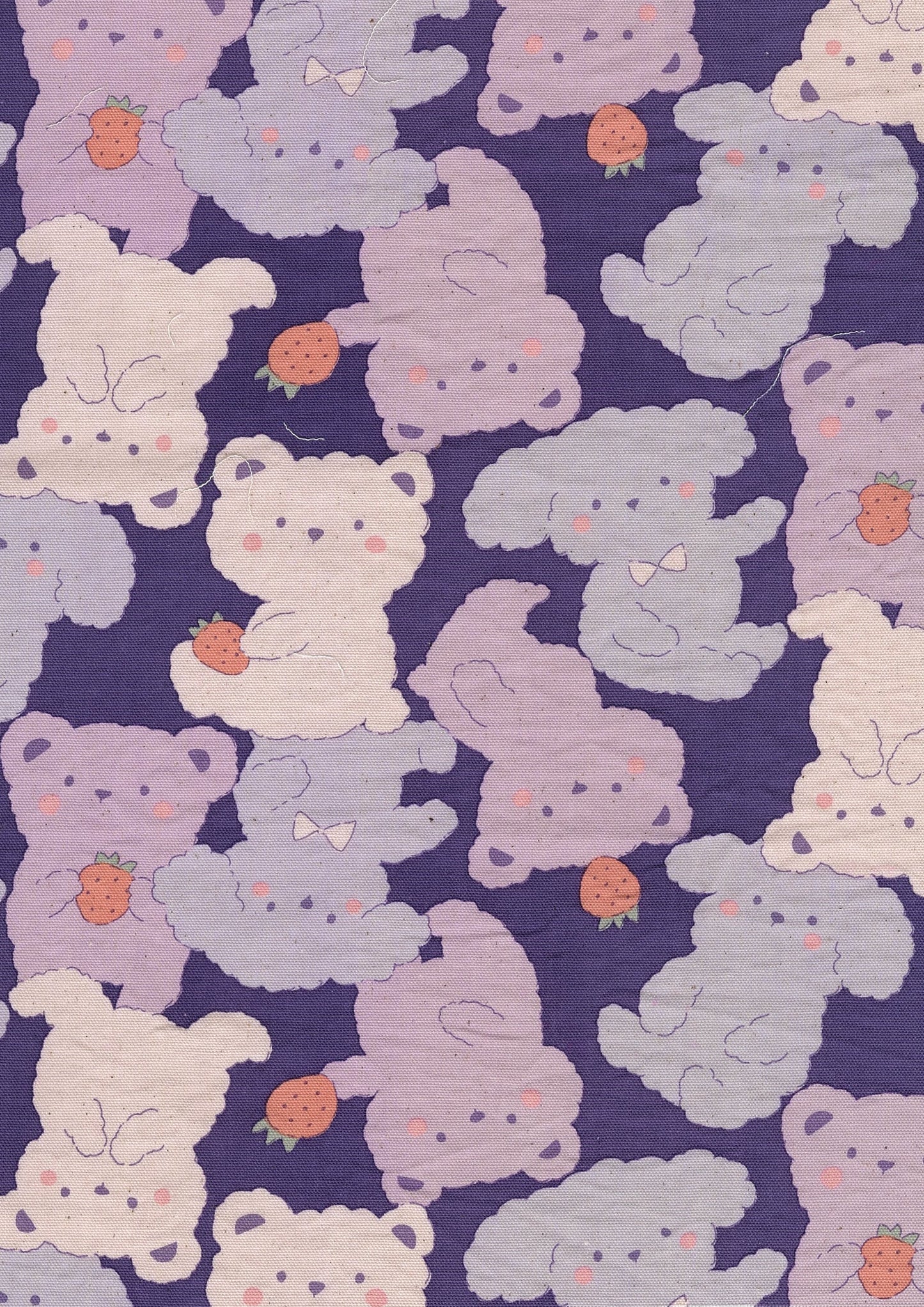 Pastel Bonbon Bears Cotton oxford YKA-39030-1