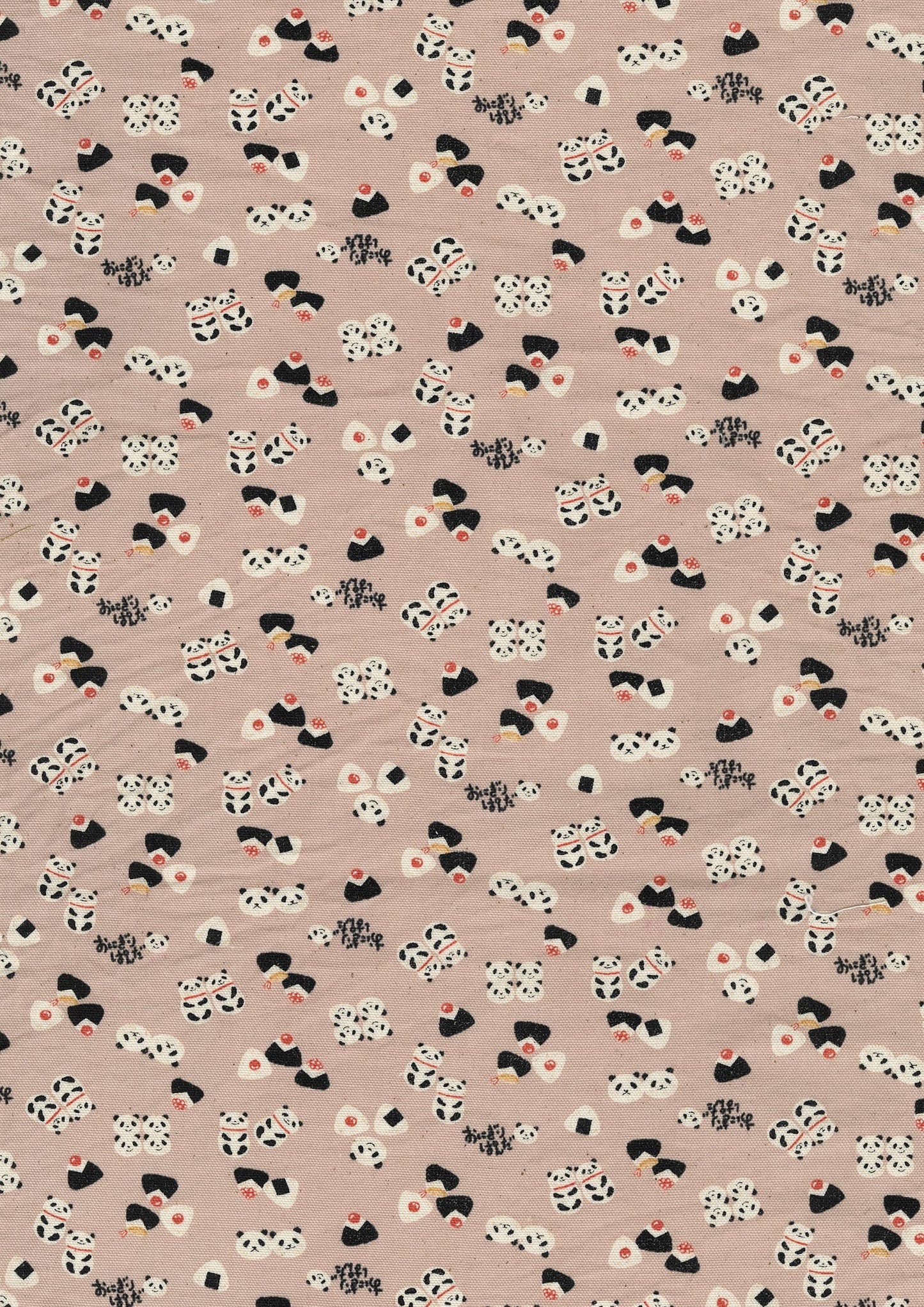 Chibi-pri Panda Onigiri Cotton Oxford YKA-39060-1
