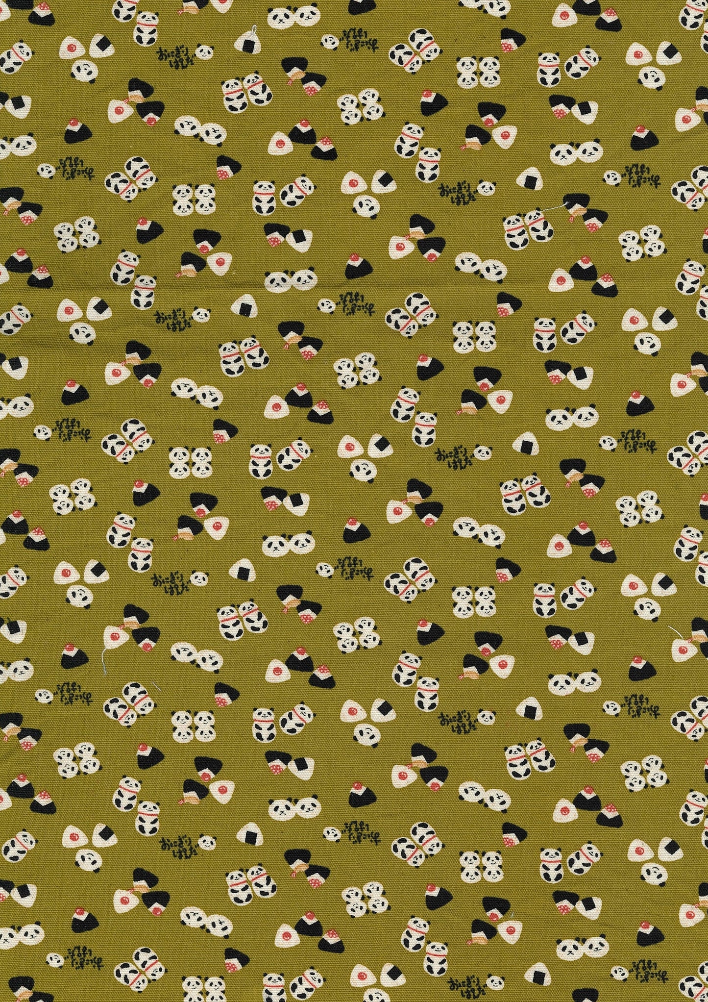 Chibi-pri Panda Onigiri Cotton Oxford YKA-39060-1