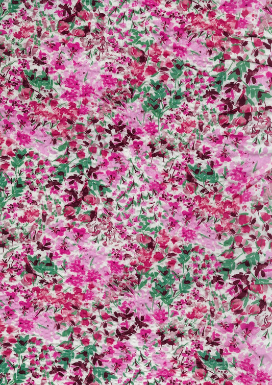 Floral Prints Ripple Seersucker YKA-39080-3