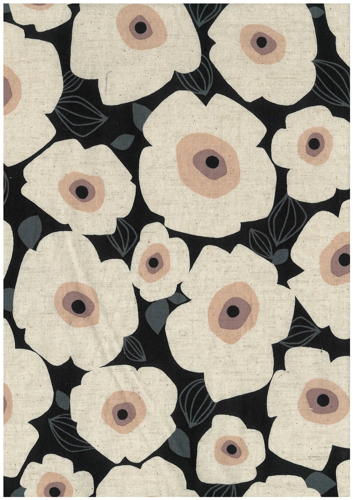 Odekake Large Flowers YKA-46050-1 Sheeting