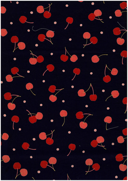 Black Kawaii Cherry Oxford YP-49030-1