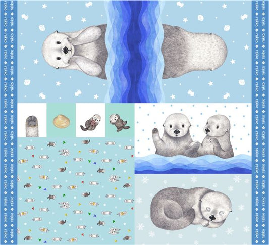 Animania Sea Otter Cotton Sheeting YPA-71040-1