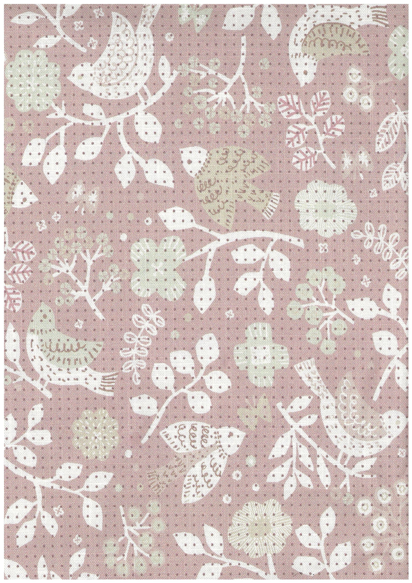 Tenten Moyou Sashiko Print Flower Lightweight Canvas EYK-2000-2