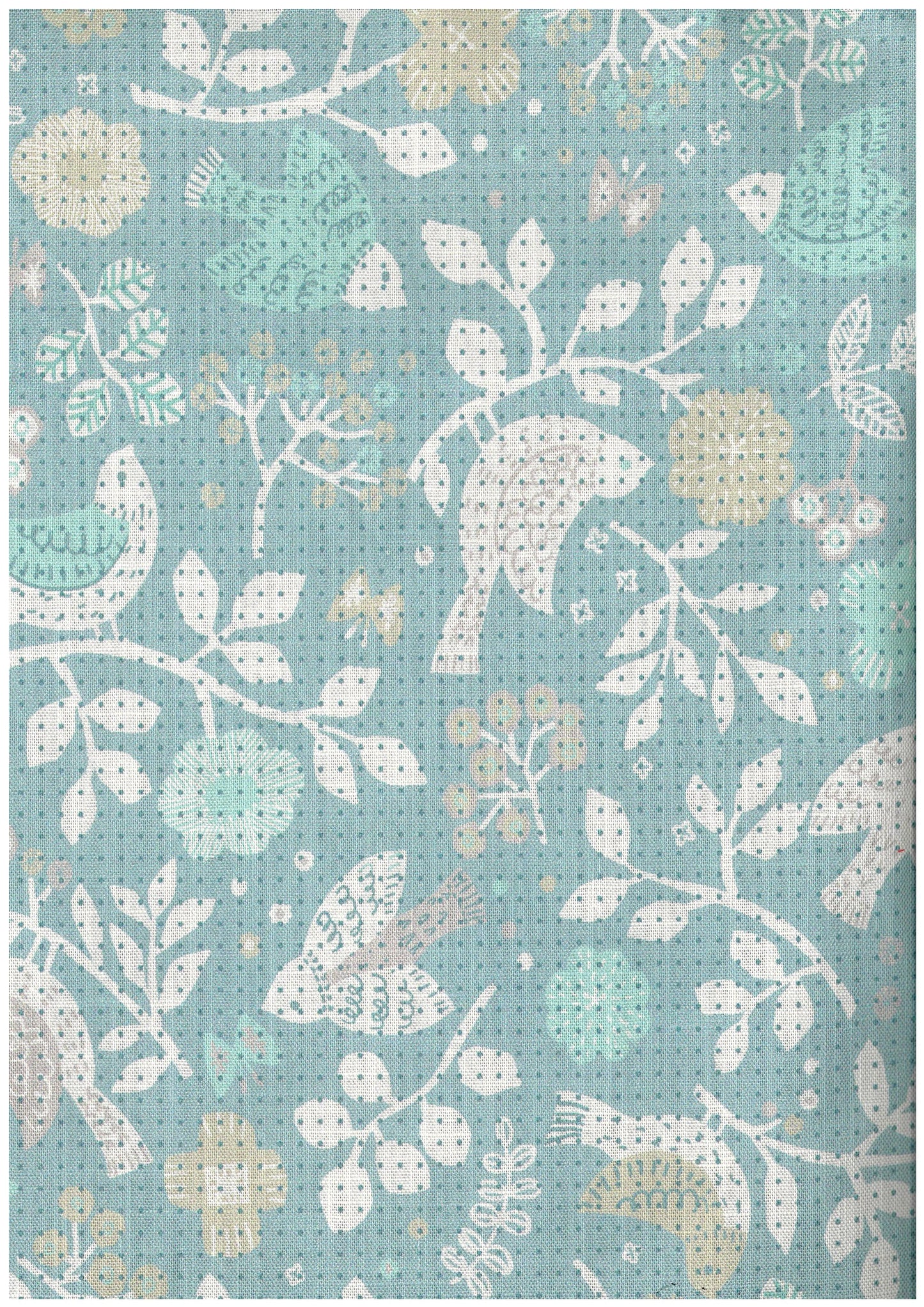 Tenten Moyou Sashiko Print Bird Sheeting EYX-2000-1