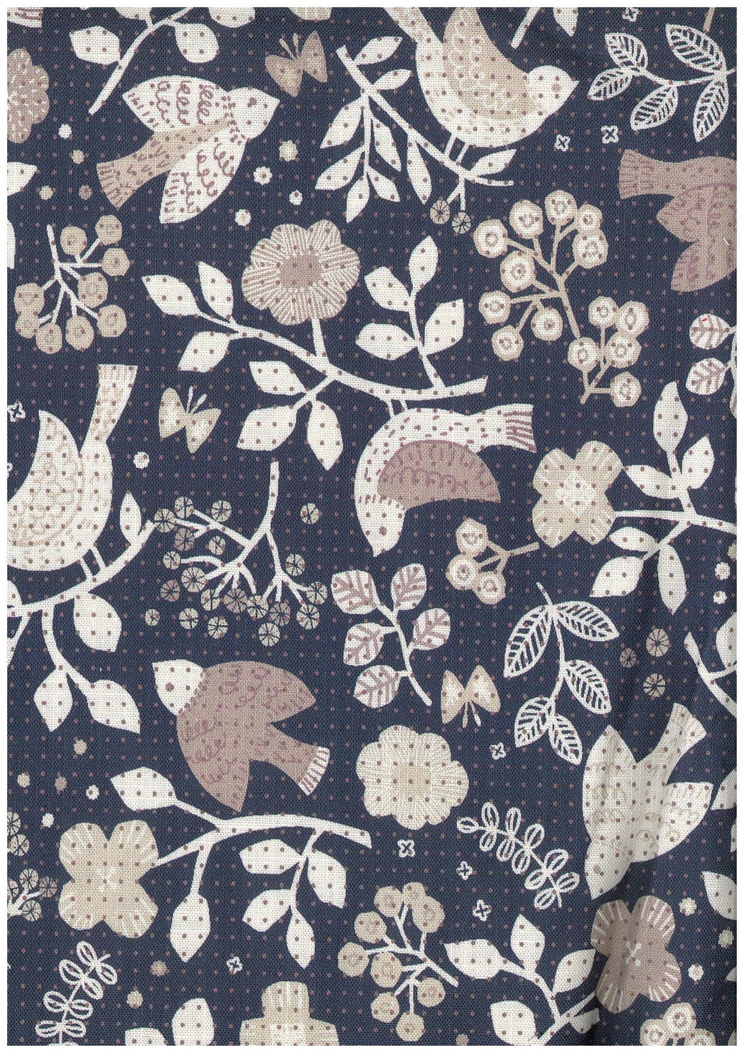Tenten Moyou Sashiko Print Bird Sheeting EYX-2000-1