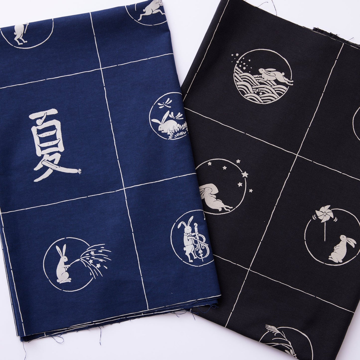 Rabbit Usagi Seasons Cotton Plain Weave