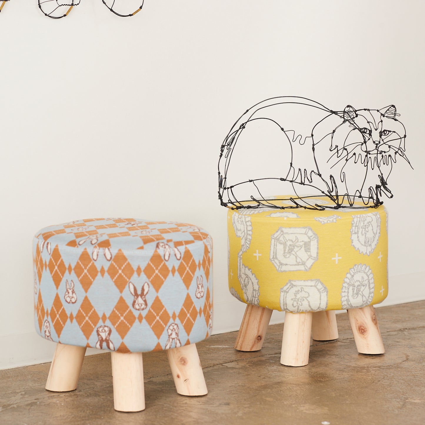 HAyU fabric Rabbit Argyle Knit Jacquard EGX-7711-1