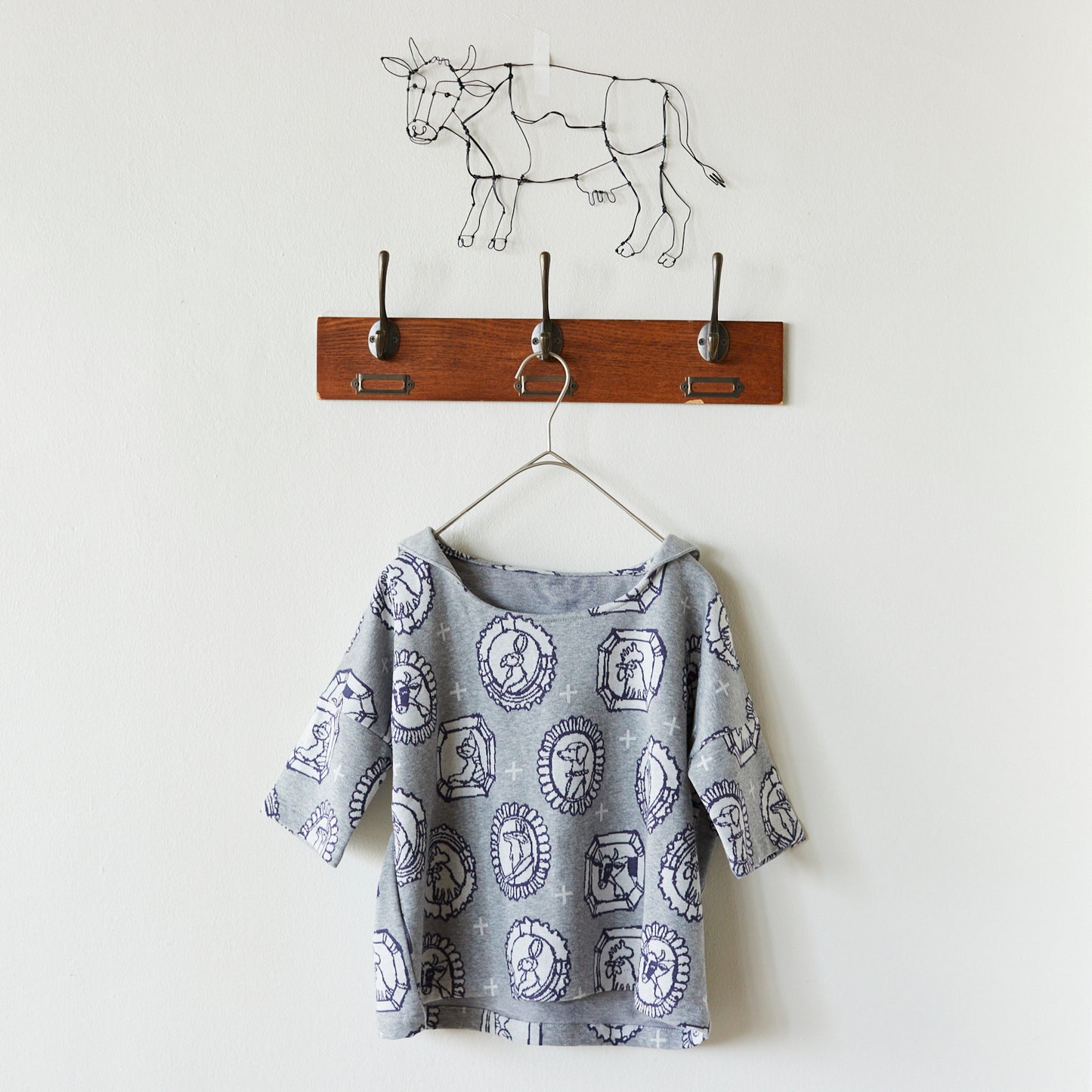 HAyU fabric Flame Animals Knit Jacquard EGX-7711-2