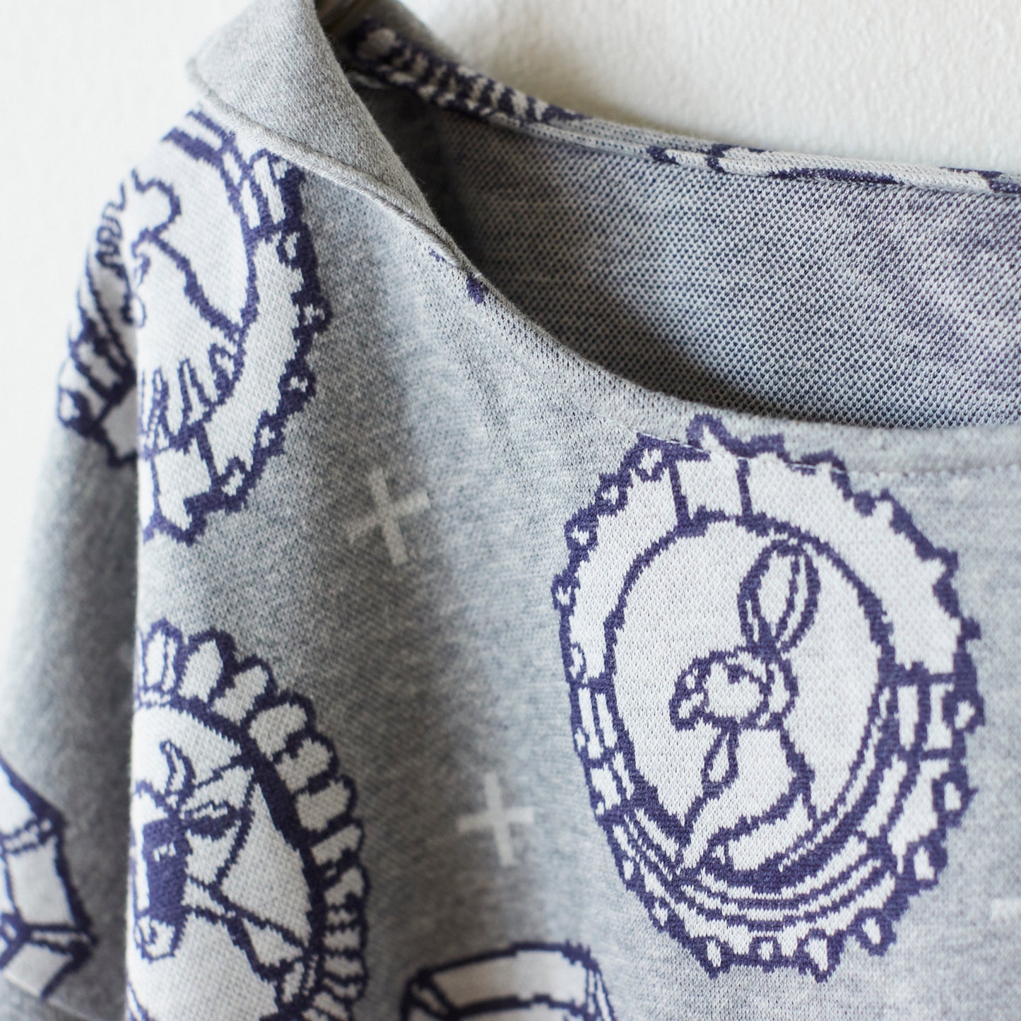 HAyU fabric Flame Animals Knit Jacquard EGX-7711-2