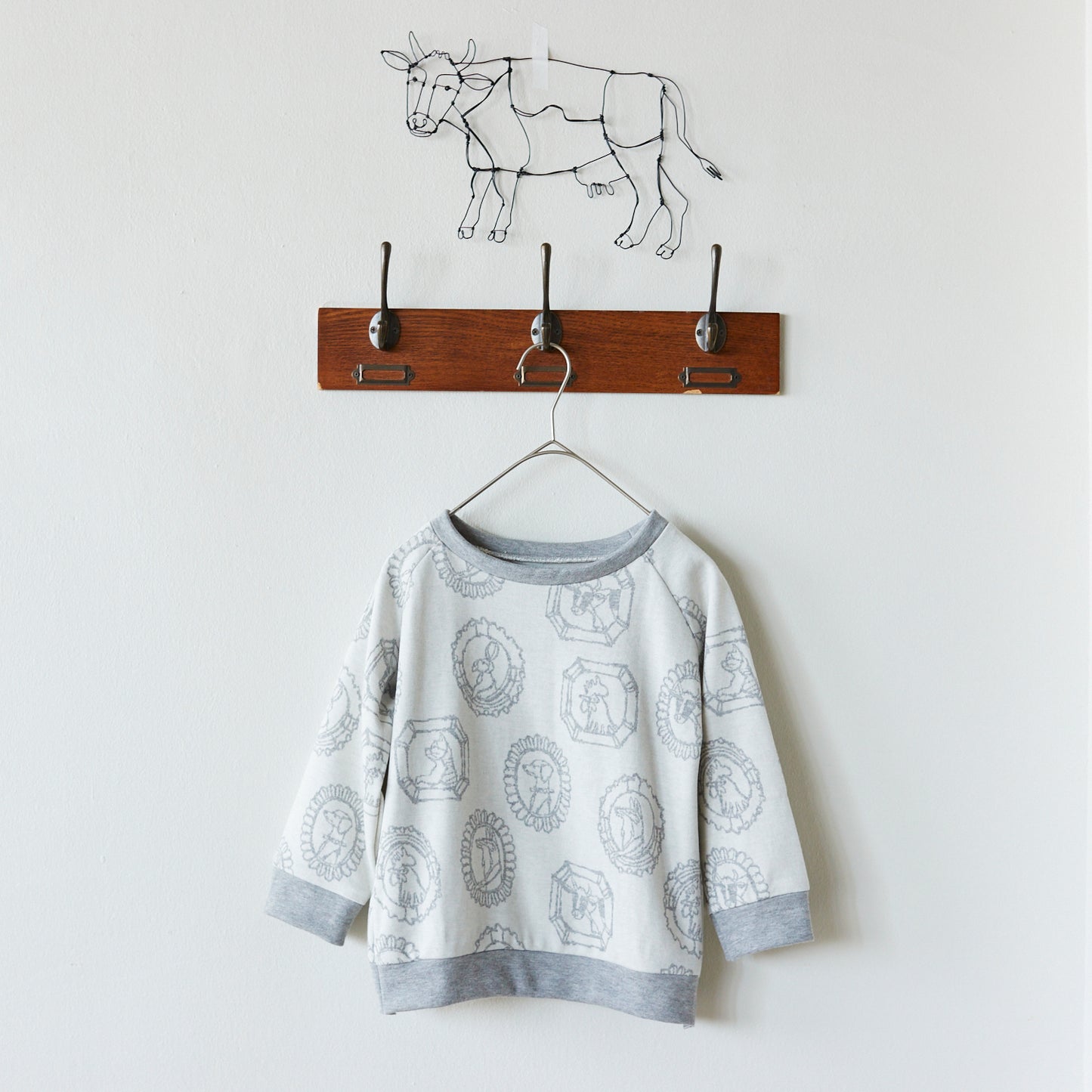 HAyU fabric Flame Animals Knit Jacquard EGX-7711-2